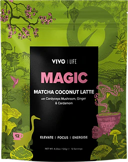 Matcha Coco Latte With Adaptogenic Mushrooms