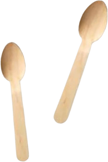 100 spoons made of poplar wood