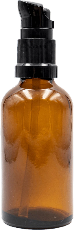 Pump Bottle Brown Glass 50 ml 