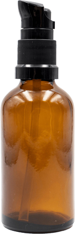 Pump Bottle Brown Glass 50 ml 
