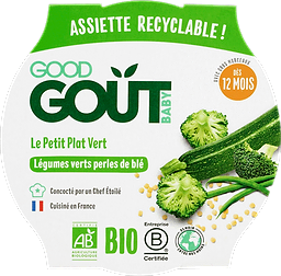 Plat Vert Légumes Blé + 12 mois