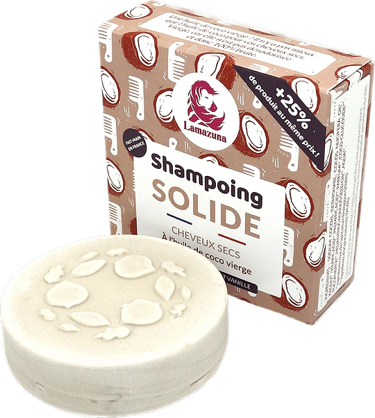 Shampoing solide cheveux secs Vanille & Coco