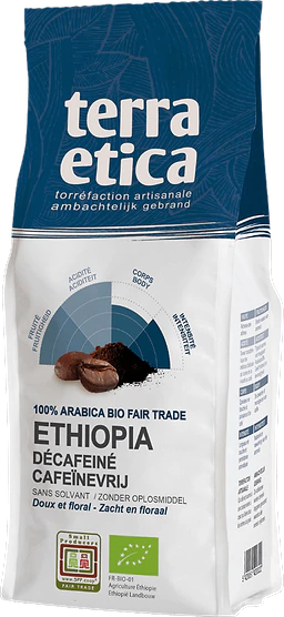 Cafeïnevrije Gemalen Koffie Uit Ethiopië