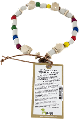 Ceramic Anti-tick Coloured Necklace S/M Dog