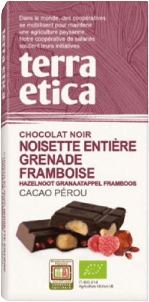 Chocolat Noir à Croquer Noisette Framboise