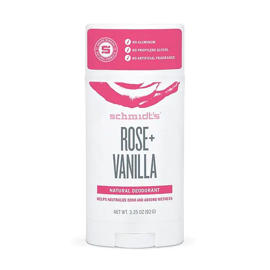 Natural Deodorant Stick Rose & Vanilla