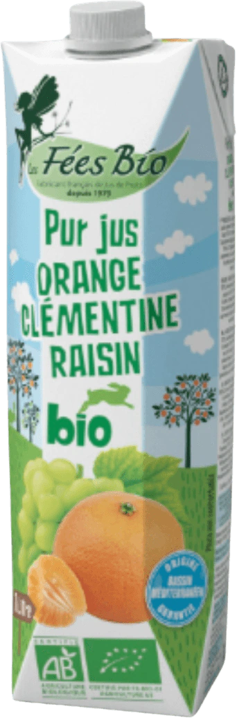 Jus Orange, Clémentine Raisin Blanc
