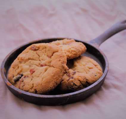 Biscuits sablés paléo à la ganache chocolat-canneberges