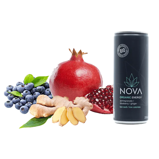 Energy Drink Pomegranate Blueberry & Ginger Organic