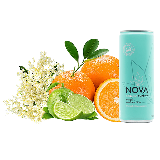 Energy Drink Orange Elderflower & Lime Organic