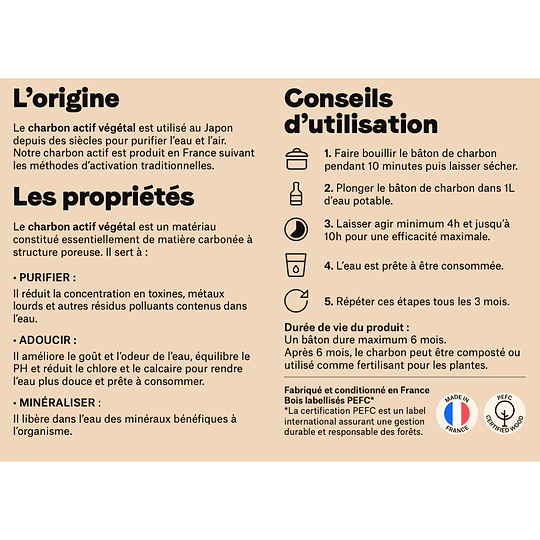 Charbon Actif Origine France - Nouvelle edition