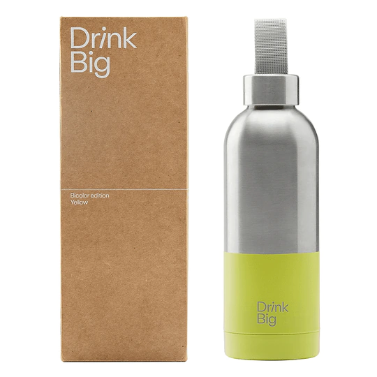 Bicolor Stainless Steel Bottle Yellow 500 ml