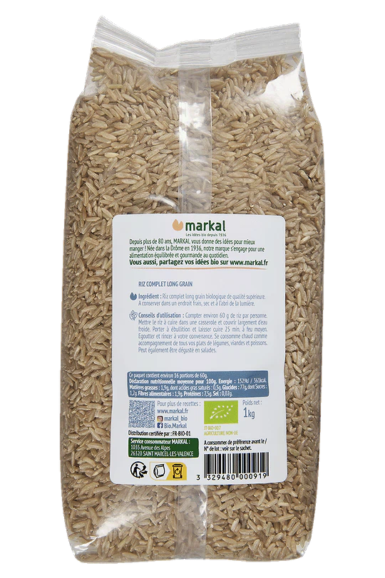 Whole Grain Long Grain Rice Organic