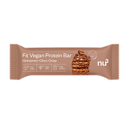 Barre Vegan Protéinée Cannelle Chocolat (12g Protéines/Barre)