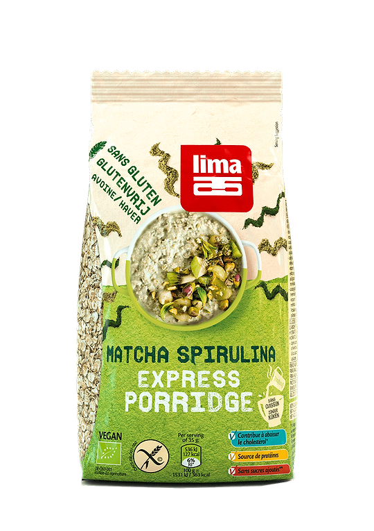 Porridge Matcha & Spiruline Sans Gluten