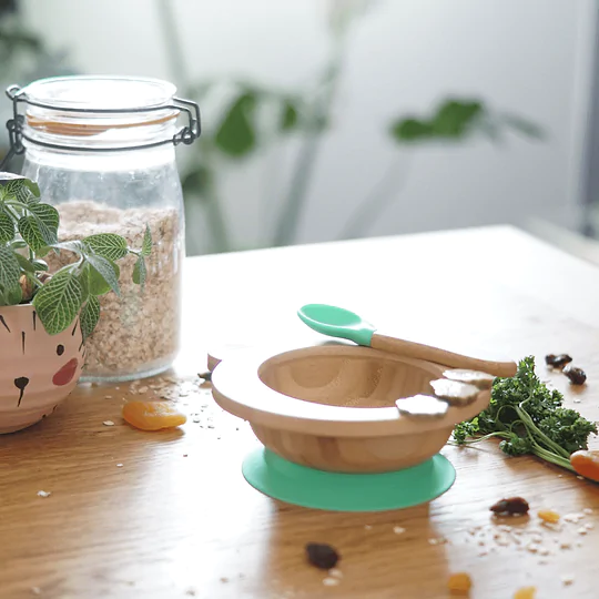 Bamboo & Silicone Baby Meal Set