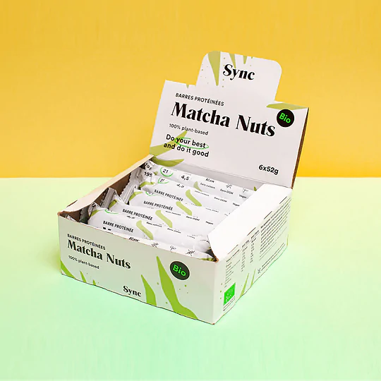 Matcha Nuts Vegan Protein Bar Organic