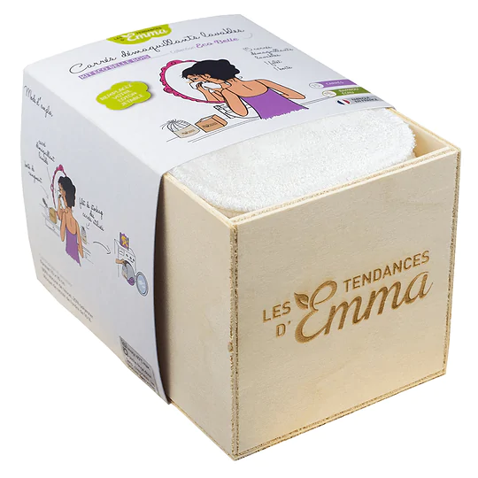 Washable Square Make-up Removers Bamboo