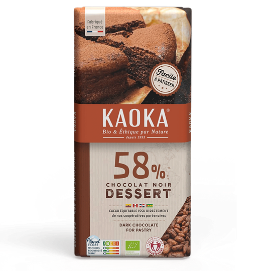 Zwarte Gebak Chocolade 58%