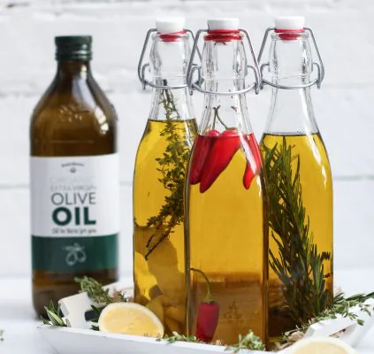 Le trio d'huiles d'olive aromatisées