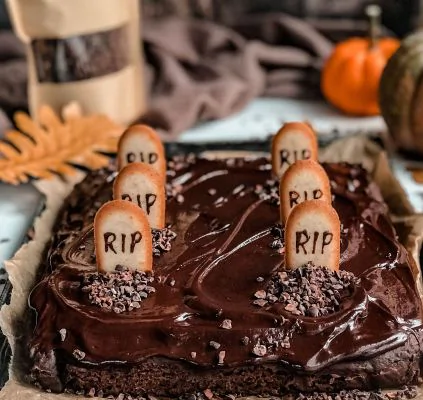 Gâteau d'Halloween à base de courgette