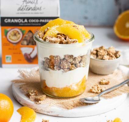 Appelsien-granola  trifle