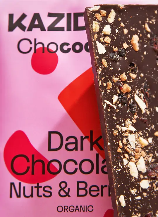 85% Dark Chocolate Walnut & Berries Organic