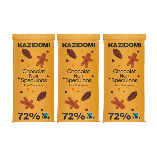 Pack x3 Chocolat Noir 72% Speculoos