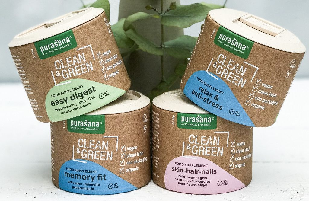 The new Clean & Green supplement line by Purasana