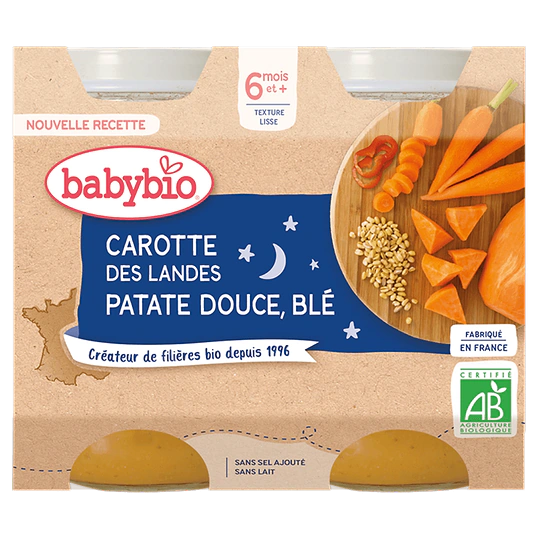 Carotte Patate Douce de France & Blé + 6 mois