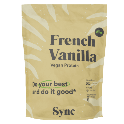 French Vanilla Vegan Protein Powder Organic
