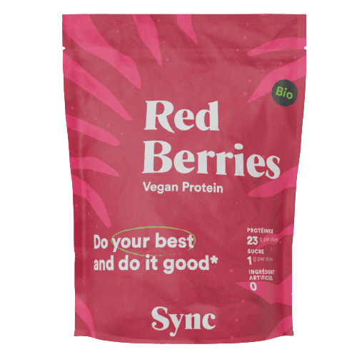 Red Berries Vegan Protein Powder Organic