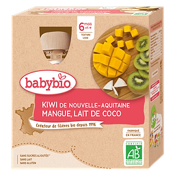 Kiwi d'Aquitaine Mangue & Lait de Coco + 6 mois