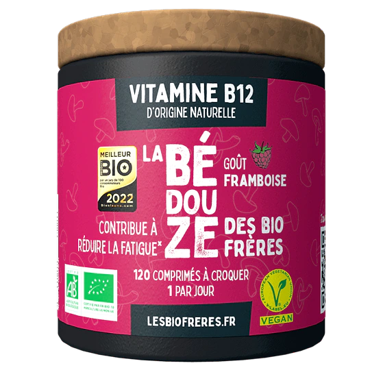 Vitamine B12 (25 µg) goût framboise x120