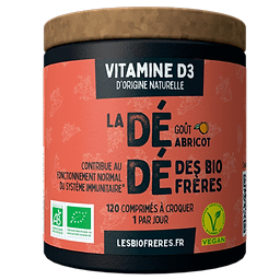 Vitamine D3 (400 UI) abricot x120