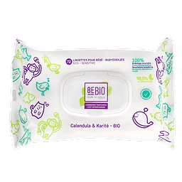 Lightly scented wipes Calendula & karitéboter x 72