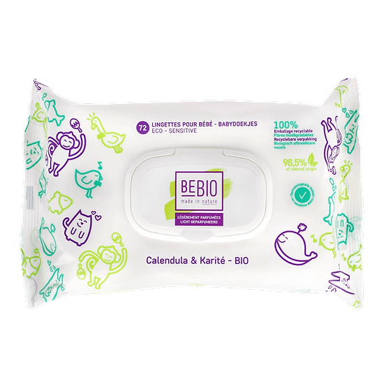 Lightly scented wipes Calendula & karitéboter x 72