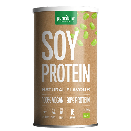 Vegan soy protein powder naturel Organic