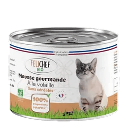Wet Pet Food Mousse Salmon Cat Organic