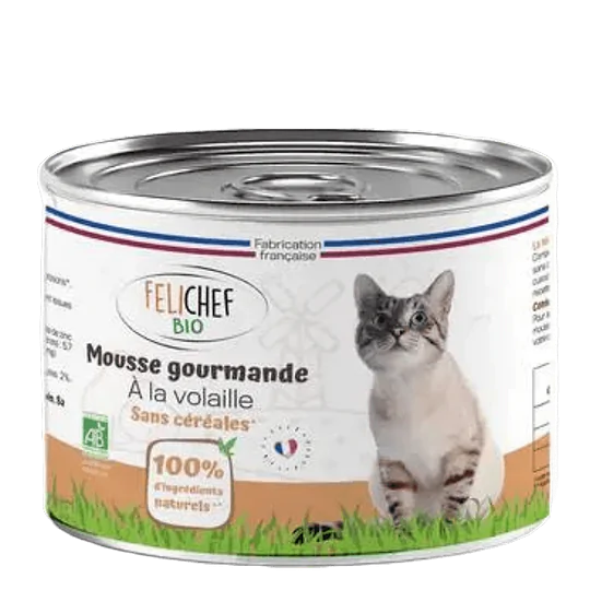 Wet Pet Food Mousse Salmon Cat Organic