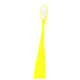 Refillable toothbrush for children in bioplastic - yellow Organic