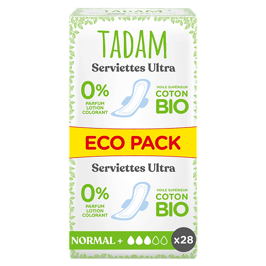 Sanitary Pads Dermo-Sensitive with Wings Ultra Normal+ x 28