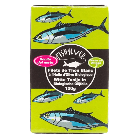White tuna fillets in org olive oil 