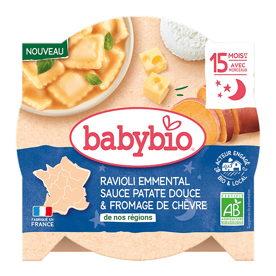 Ravioli Zoete Aardappel Geitenkaas vanaf 15 maanden