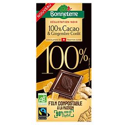 Chocolat 100% Cacao Gingembre