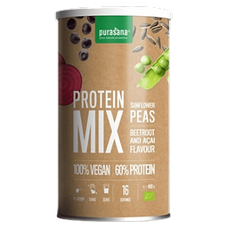 Vegan pea protein powder mix acai Organic