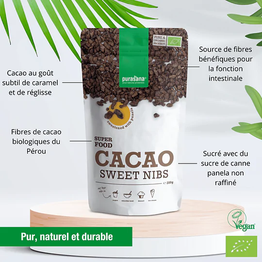 Cocoa bean with Panela Sugar Organic