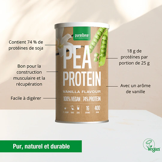 Vegan pea protein powder vanilla