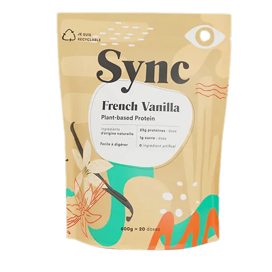 Poudre Protéinée Végétale French Vanilla (77% Protéine)