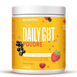 Probiotiques Poudre Fruits Rouge DAILY GUT - Cure 1 Mois